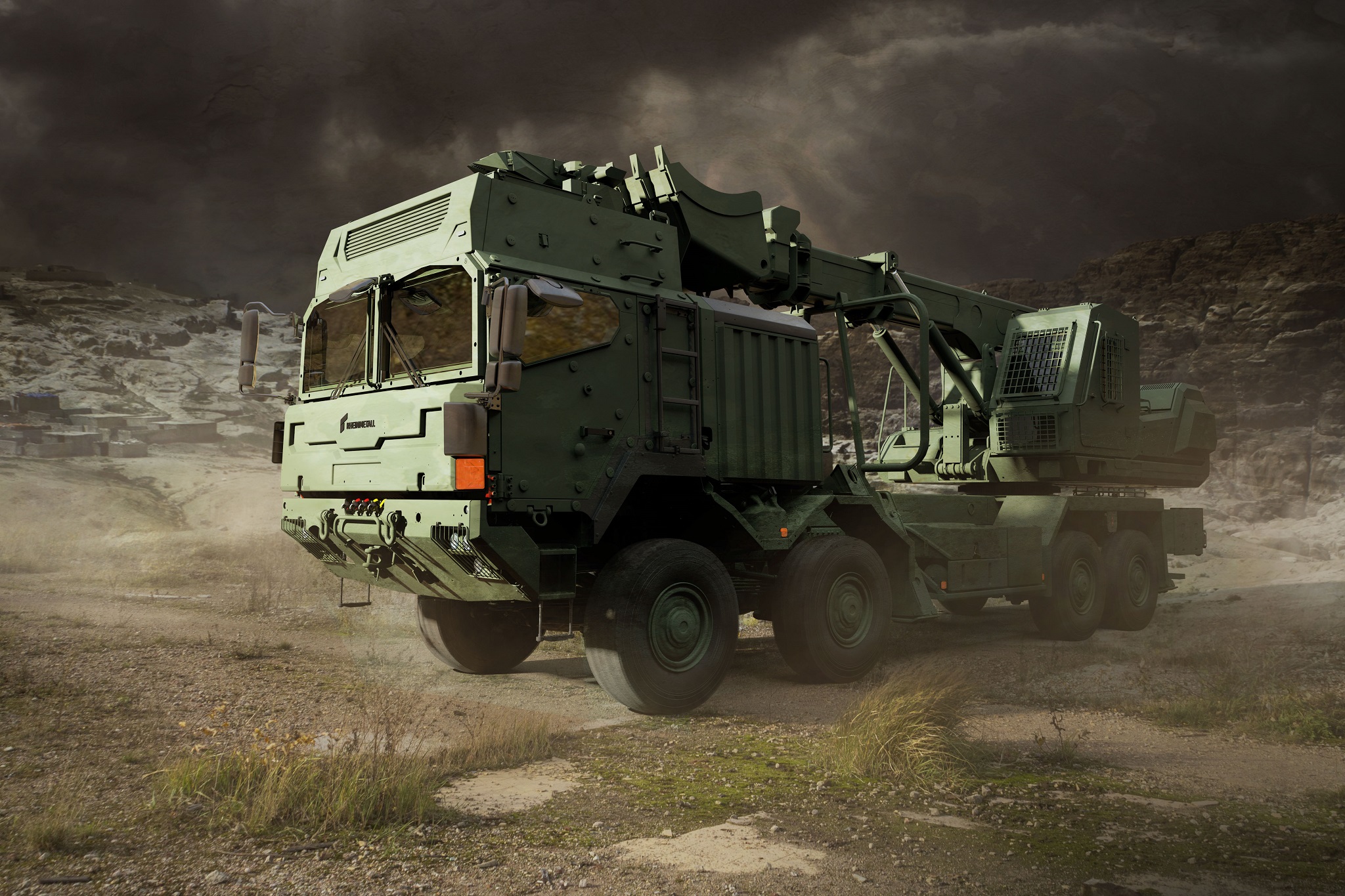 Military Multi Tool Rheinmetall Presents HX 8x8 High Mobility