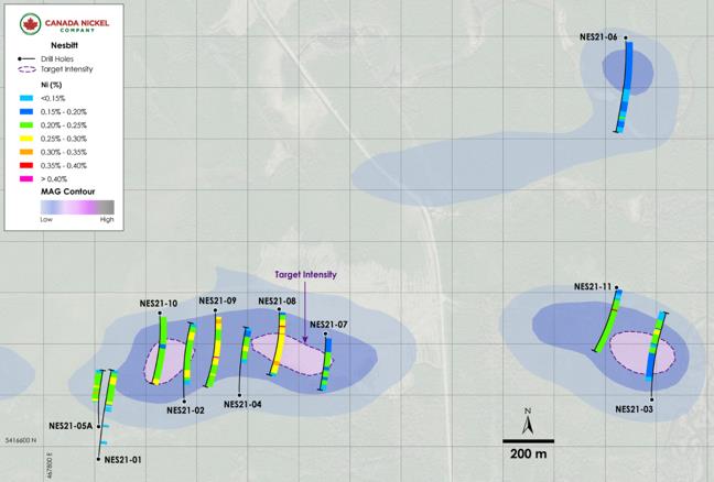 Canada Nickel meldet neue Nickelfundstelle auf Reid mit größerer