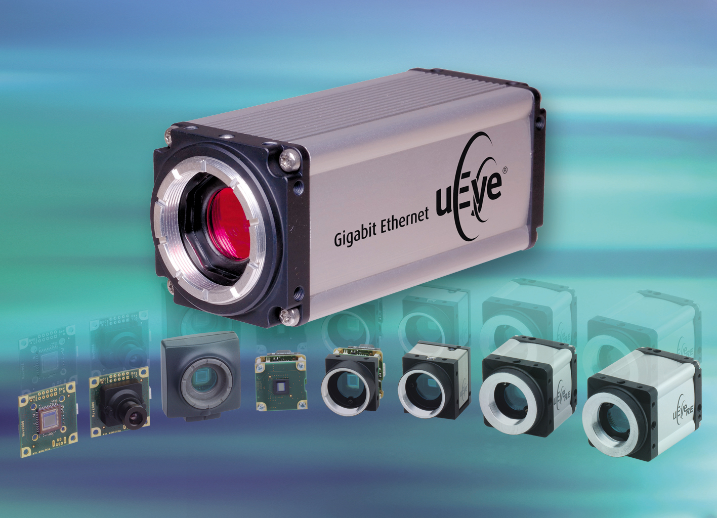 Gigabit Ethernet Camera With Adjustable Mounting Dimensions And With