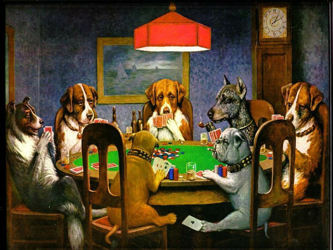 Pokernde Hunde
