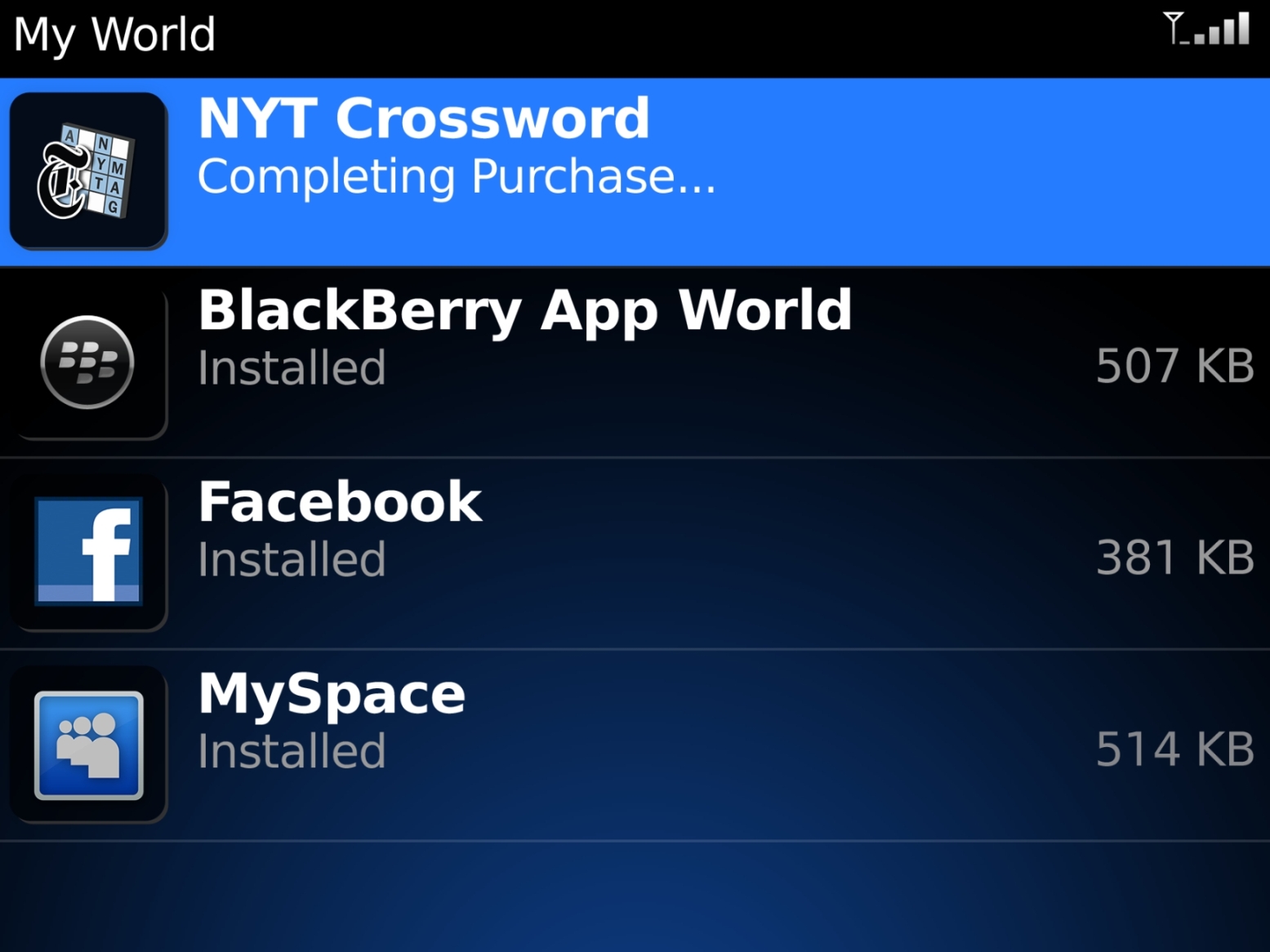 RIM anuncia BlackBerry App World Storefront