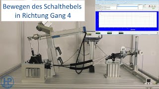 Prüfstand für Seilzugschaltungen