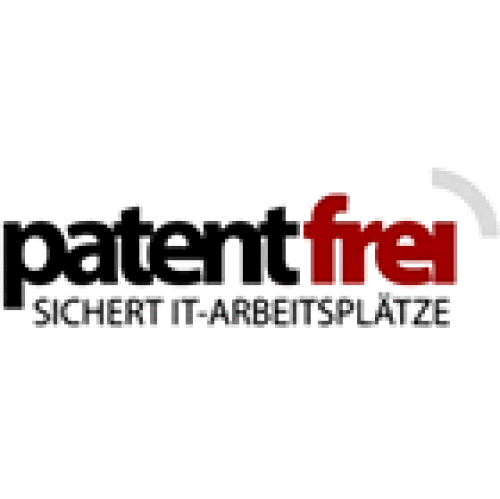 Logo der Firma patentfrei.de / Unternehmer gegen Softwarepatentierung