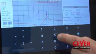 GEYER-App Y-QUARTZ mit Analyse-Tool