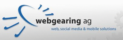 Logo der Firma webgearing ag