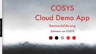 COSYS Demo App für Bestandsführung