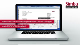 Simba und die Verarbeitung elektronischer Rechnungen nach ZUGFeRD-Standard