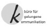 Firmenlogo büro für gelungene kommunikation - Rebecca Gerth