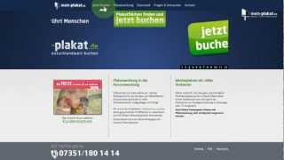 Video Tutorial für die Selektierung und Buchung von Plakatwänden