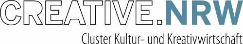 Logo der Firma CREATIVE.NRW Cluster Kultur- und Kreativwirtschaft