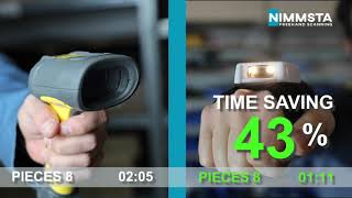 Real Szenario: Pistolenscanner vs. NIMMSTA HS 50