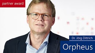 Dankesworte von Dr. Jörg Dittrich von Orpheus für den Partner Award von Bissantz