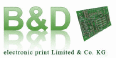 Firmenlogo B&D electronic print Limited & Co. KG