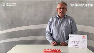 Virtuelle Preisübergabe für beste Masterarbeit an Philipp Schütte