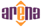 Firmenlogo arena media concepte