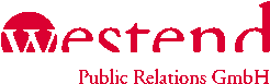 Logo der Firma Westend. Public Relations GmbH