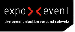 Logo der Firma Expo-Event. Live Communication Verband Schweiz
