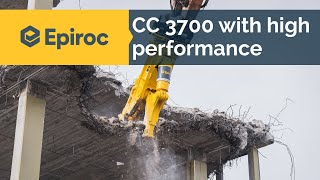 Outstanding performance during the first use of the CC 3700