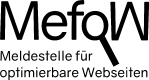 MefoW: Meldestelle für optimierbare Webseiten gestartet
