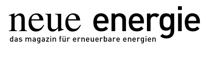 Logo der Firma neue energie / new energy Magazin für erneuerbare Energien
