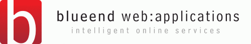 Logo der Firma blueend web:applications AG
