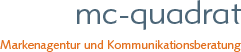 Logo der Firma mc-quadrat © - Markenagentur und Kommunikationsberatung