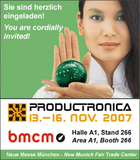BMC Messsysteme GmbH erstmalig auf PRODUCTRONICA 2007 vertreten