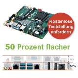 50 percent flatter than standard boards!