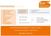 fire-forum.de - das neue Internetportal für Brandschutz