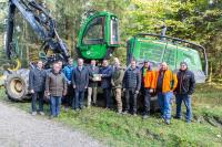 Holz-Vollernter läuft mit Rapsöl störungsfrei
