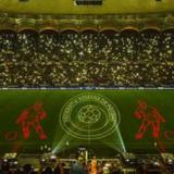Grossprojektionen beim "Cupa Romaniei 2014" in der National-Arena, Bukarest