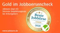 10 Mal Gold für den Stellenmarkt Jobware!