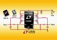 Dual Output 2-Phase, No RSENSETM Synchronous Controller Operates from 2.75V Input