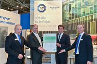 TÜV SÜD zertifiziert Bürogebäude nach BREEAM DE Bestand