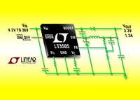 Abwärtsregler mit 2MHz Schaltfrequenz, 1,2A maximalem Ausgangsstrom und 36V maximaler Betriebsspannung im 3mm x 3mm großen DFN-Gehäuse
