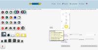 Grafisches Online-Design einer Steuerstelle