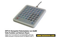 GFT-51 Industrielle Folientastatur mit Ghost-Key-Detection