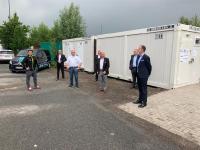 Initiative #LogistikHilft: Kostenlose Sanitärcontainer für LKW-Fahrerinnen und -Fahrer im GVZ Bremen aufgestellt