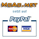 McAc.net Webhosting setzt auf PayPal als neue Zahlungsmethode