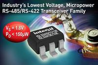 Intersil stellt die verlustleistungsarme Micropower-RS-485/RS-422-Transceiver-Familie mit der industrieweit geringsten Versorgungsspannung vor