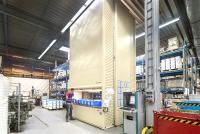Rationelle Baustoff-Produktion mit Vertikallift-Etikettenlager