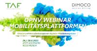 ÖPNV Webinar "Mobilitätsplattformen" von TAF, DIMOCO, LVB, nextbike & msu solutions am 26.4. & 28.4.2021