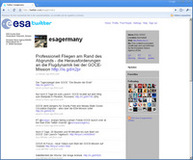ESA twittert