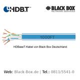 HDBaseT-Kabel von Black Box mit offizieller Empfehlung der HDBaseT-Alliance