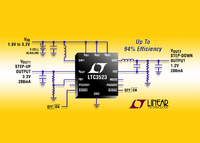 Synchronous 600mA (ISW) Boost & 400mA (IOUT) Buck Regulator with 2.4MHz Switching Frequency in a 3mm x 3mm QFN