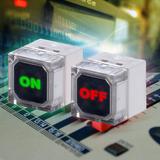LED Illuminated Pushbutton Switches from knitter-switch can display two different messages