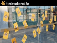 Mit innovativen Drucksachen von diedruckerei.de Zeit und Arbeit sparen Sortimentserweiterung mit dem "Aufkleber ohne Klebstoff"