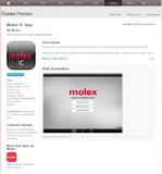Molex-IC-App bietet Support für industrielle Kommunikationsprodukte mit einem Fingertipp