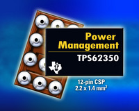 Texas Instruments Unveils 3-MHz DC/DC Converter Compatible with SmartReflex Technology for Li-Ion-Powered Electronics (SC-06098)