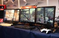 SAPPHIRE demos smooth 3D on 3 screens with ATI Eyefinity at COMPUTEX